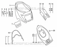 COQUE CENTRALE / COFFRE DE SELLE 
