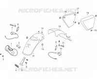 GARDE BOUE ARRIERE / CACHES LATERAUX / CLIGNOTANTS