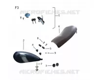 SELLE / RESERVOIR / KIT SERRURE