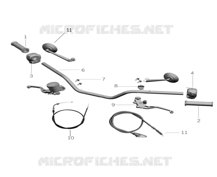 GUIDON / CABLE / RETROVISEUR