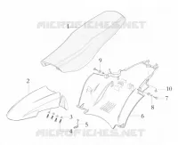SELLE / GARDE BOUE AVANT