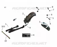 BRAS OSCILLANT / GARDE BOUE ARRIERE