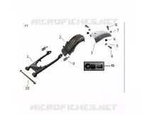 BRAS OSCILLANT / GARDE BOUE ARRIERE