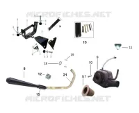 ECHAPPEMENT / BOITE A AIR / SUPPORT BATTERIE
