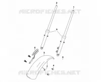 FOURCHE / GARDE BOUE AVANT