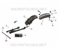 BRAS OSCILLANT / GARDE BOUE ARRIERE