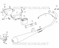  BATTERIE / BOITIER FILTRE A AIR / ECHAPPEMENT