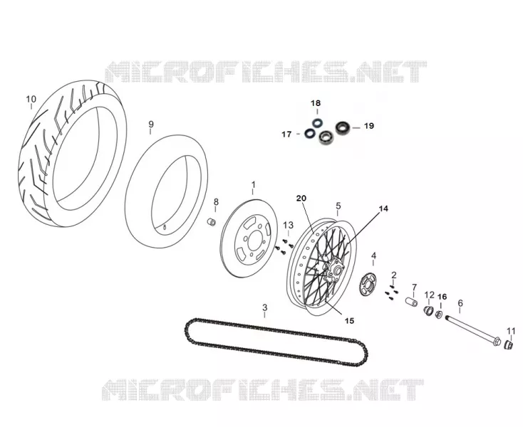 ROUE / FREIN ARRIERE