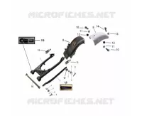 GARDE BOUE ARRIERE / BRAS OSCILLANT