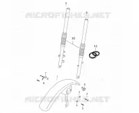 FOURCHE / GARDE BOUE AVANT