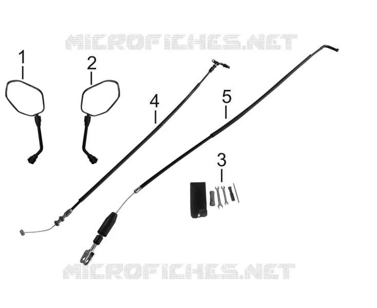 RETROVISEURS / CABLES / OUTILS