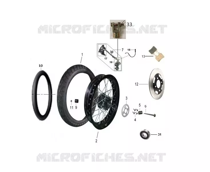 ROUE / FREIN ARRIERE