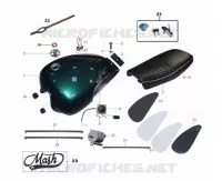 RESERVOIR / SELLE / KIT SERRURE
