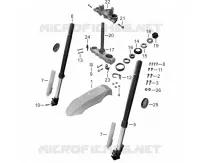 FOURCHE / GARDE BOUE AVANT