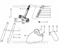 FOURCHE / GARDE BOUE AVANT