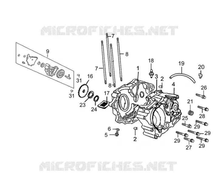 CARTERS MOTEUR / POMPE A HUILE