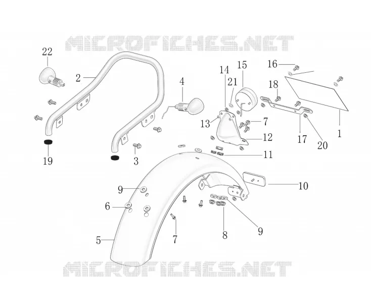 GARDE BOUE / FEU ARRIERE / CLIGNOTANTS