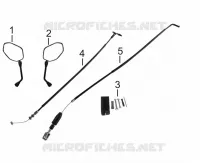 RETROVISEURS / CABLES / PEDALE DE FREIN ARRIERE