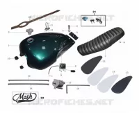 RESERVOIR / SELLE / KIT SERRURE