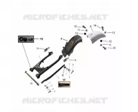 GARDE BOUE ARRIERE / BRAS OSCILLANT