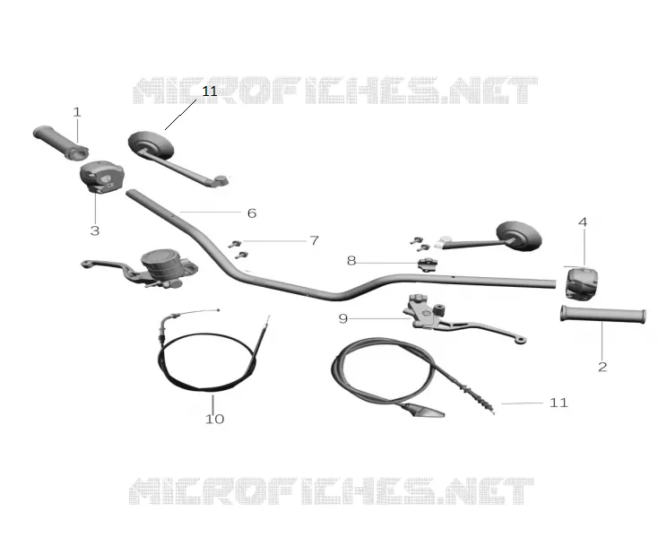 GUIDON / CABLE / RETROVISEUR