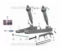 BRAS OSCILLANT / AMORTISSEURS / CHAINE