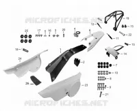GARDE BOUE ARRIERE / CACHES LATERAUX / CLIGNOTANTS