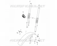 FOURCHE / GARDE BOUE AVANT
