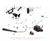 ECHAPPEMENT / BOITE A AIR / SUPPORT BATTERIE