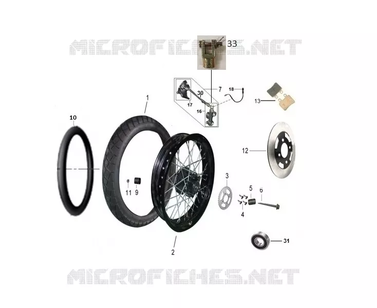 ROUE / FREIN ARRIERE