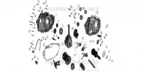 ENSEMBLE CARTER MOTEUR / VILEBREQUIN / PIGNONS