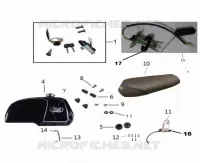 RESERVOIR / SELLE / KIT SERRURE