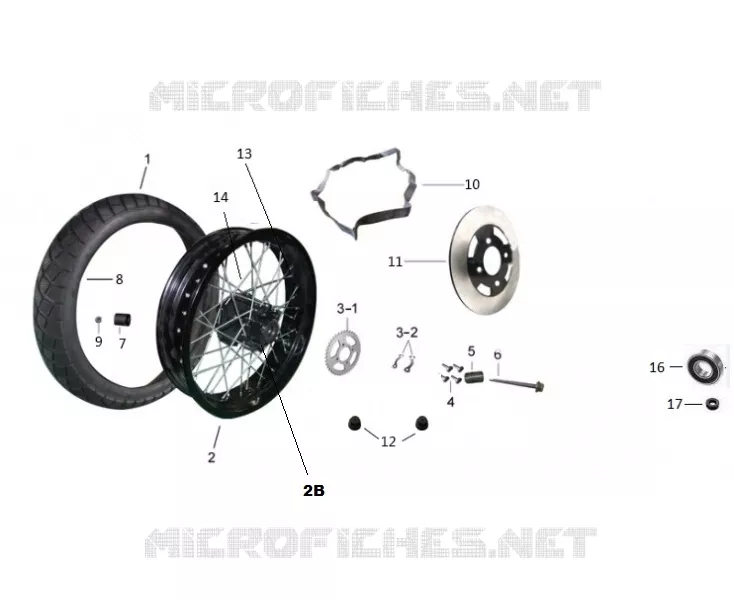 ROUE / FREIN ARRIERE