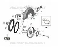 ROUE / GARDE BOUE / PANIER