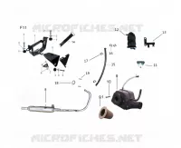 ECHAPPEMENT / FILTRE A AIR / SUPPORT BATTERIE