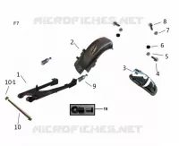 BRAS OSCILLANT / GARDE BOUE ARRIERE