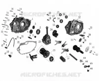 ENSEMBLE CARTER MOTEUR / VILEBREQUIN / PIGNONS