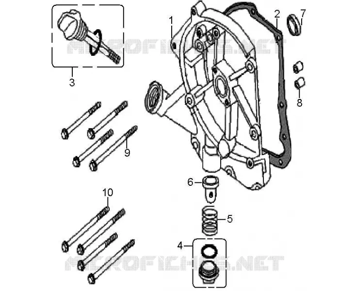 COUVRE CARTER DROIT Mash SCOOTER 50 2017 CITY (4T)  CITY (4T)