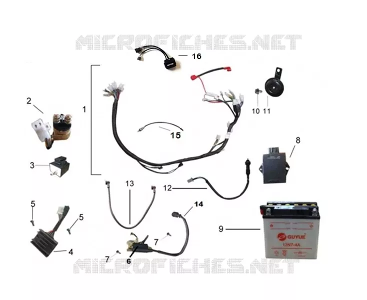 COMPOSANTS ELECTRIQUE Mash MOTO 50 2018 FIFTY EURO 4  FIFTY EURO 4
