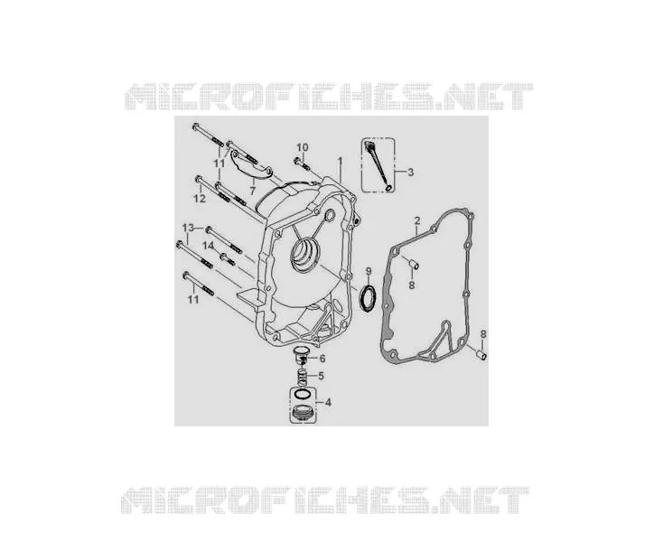 COUVRE CARTER DROIT Mash SCOOTER 125 2016 SIXTY 125 (4T)  SIXTY 125 (4T)