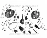 CARTER MOTEUR / VILEBREQUIN / PIGNONS pour Mash ADVENTURE 400 2016