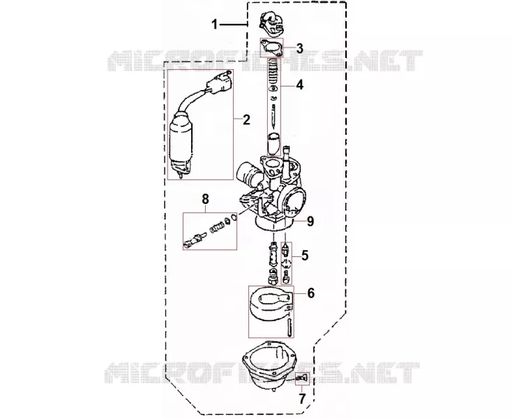 CARBURATEUR Mash SCOOTER 50 2014 BIBOP 50 (2T)  BIBOP 50 (2T)