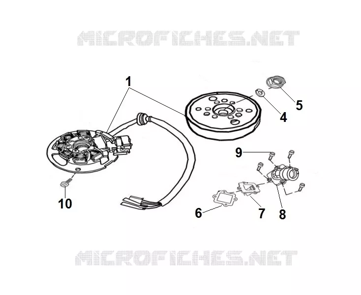ROTOR / STATOR / ADMISSION Mash SCOOTER 50 2015 BIBOP 50 (2T)  BIBOP 50 (2T)