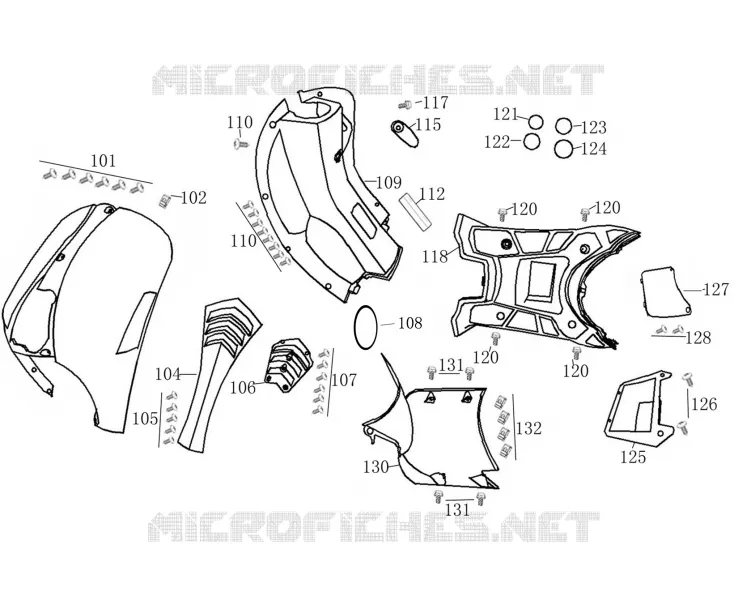 COQUE AVANT / TABLIER Mash SCOOTER 50 2018 CITY 50 (4T) EURO 4  CITY 50 (4T) EURO 4