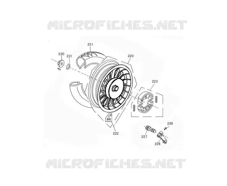 ROUE ARRIERE Mash SCOOTER 50 2019 CITY 50 (4T) EURO 4  CITY 50 (4T) EURO 4