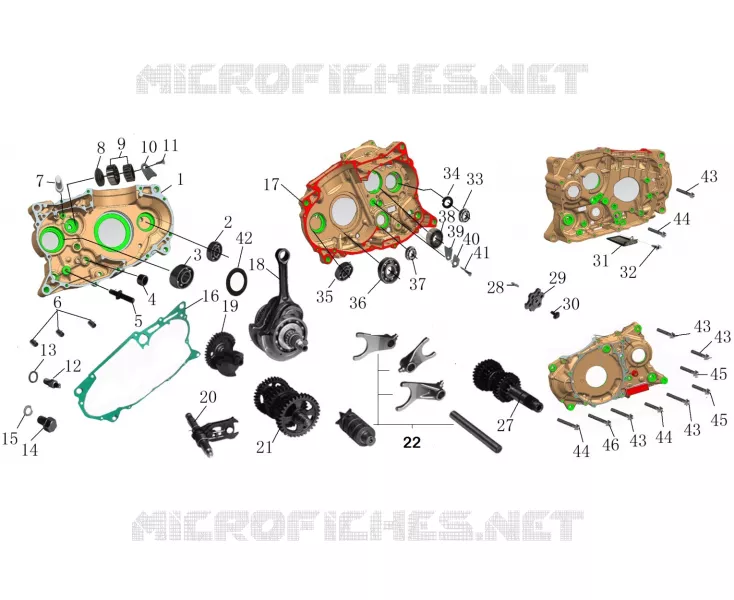 CARTER MOTEUR / VILEBREQUIN Mash MOTO 650 2021 DIRT TRACK 650  DIRT TRACK 650
