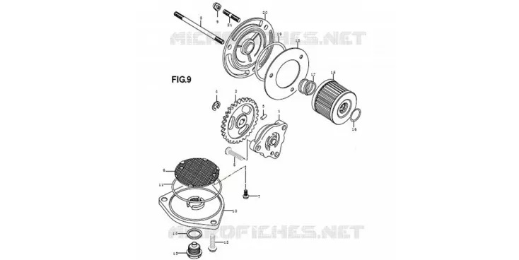 POMPE A HUILE Mash MOTO 125 2013 SEVENTY  SEVENTY