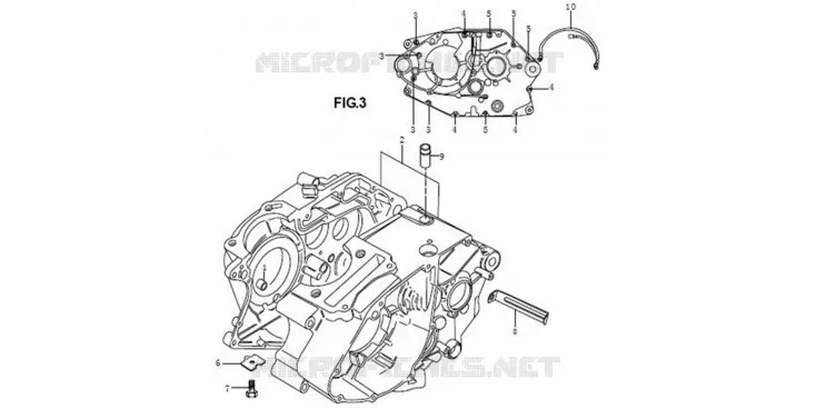 CARTER MOTEUR Mash MOTO 125 2014 SEVENTY FIVE  SEVENTY FIVE