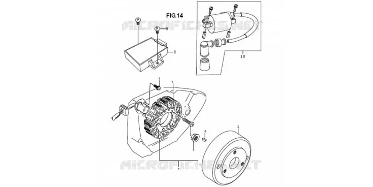 ROTOR / STATOR Mash MOTO 125 2014 SEVENTY FIVE  SEVENTY FIVE
