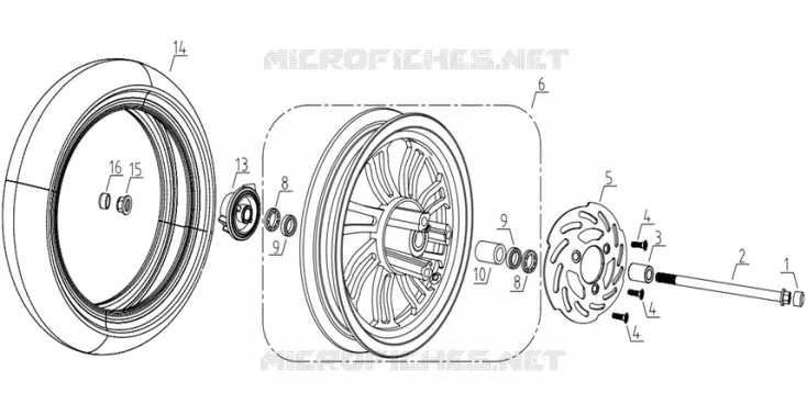 ROUE AVANT Mash SCOOTER 50 2013 STORIA 50  STORIA 50